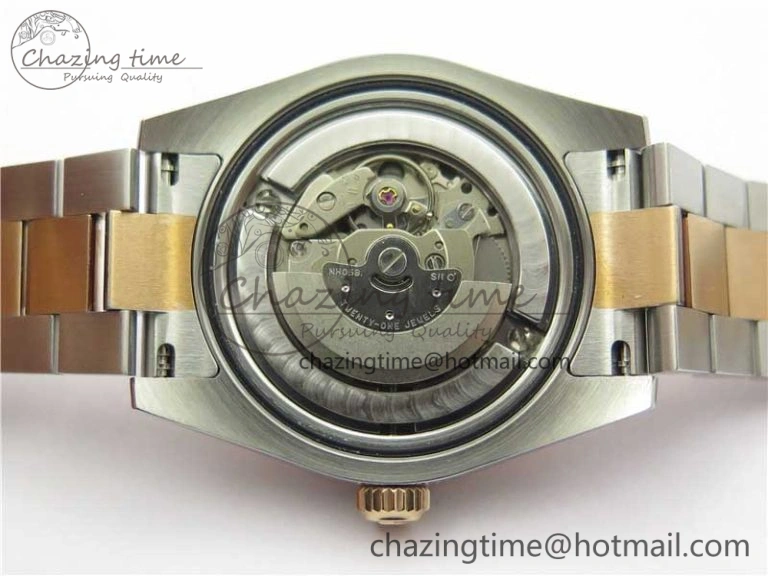 Datejust 31mm 178274 SS RG GSF Best Edition Pink Crystal Markers Dial on SS RG President Bracelet SEIKO NH05A