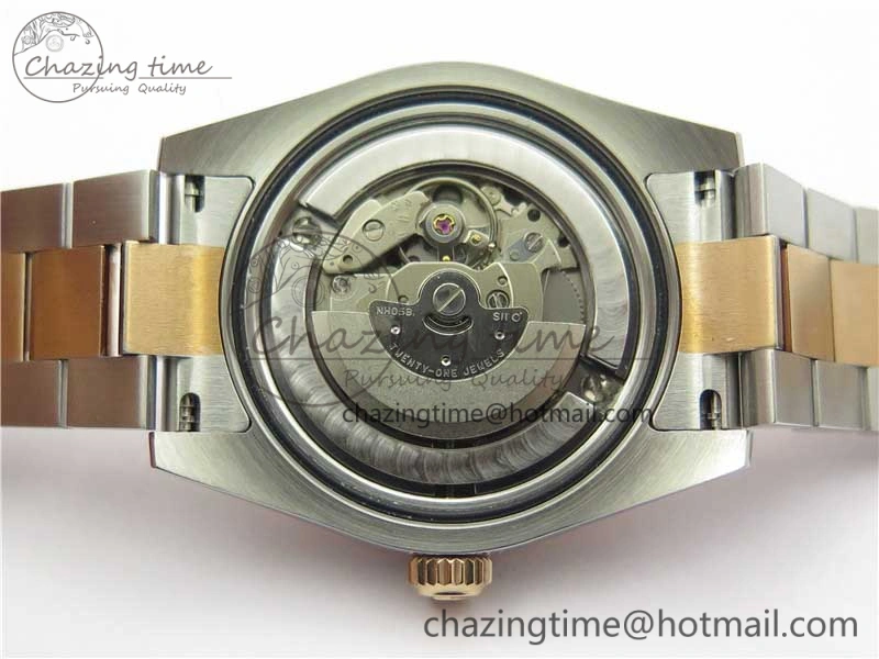 Datejust 31mm 178274 SS RG GSF Best Edition Pink Crystal Markers Dial on SS RG President Bracelet SEIKO NH05A