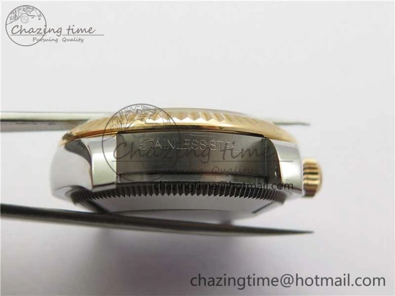 Datejust 31mm 178274 SS RG GSF Best Edition Pink Crystal Markers Dial on SS RG President Bracelet SEIKO NH05A