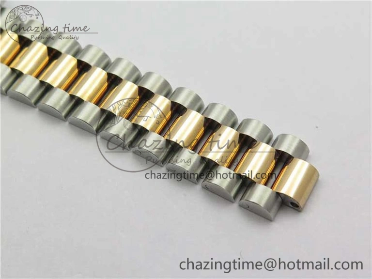 Datejust 31mm 178274 SS RG GSF Best Edition Pink Crystal Markers Dial on SS RG President Bracelet SEIKO NH05A