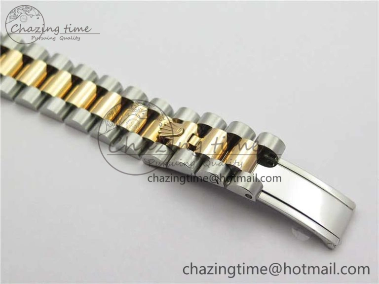 Datejust 31mm 178274 SS RG GSF Best Edition Pink Crystal Markers Dial on SS RG President Bracelet SEIKO NH05A