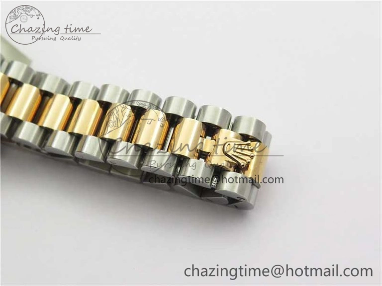 Datejust 31mm 178274 SS RG GSF Best Edition Pink Crystal Markers Dial on SS RG President Bracelet SEIKO NH05A