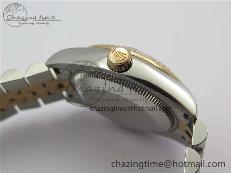 Datejust 31mm 178274 SS RG GSF Best Edition Pink MOP Crystal Markers Dial on SS RG Jubilee Bracelet SEIKO NH05A