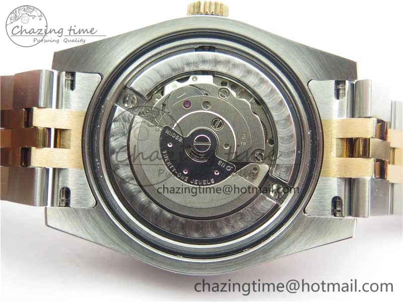 Datejust 31mm 178274 SS RG GSF Best Edition Pink MOP Crystal Markers Dial on SS RG Jubilee Bracelet SEIKO NH05A