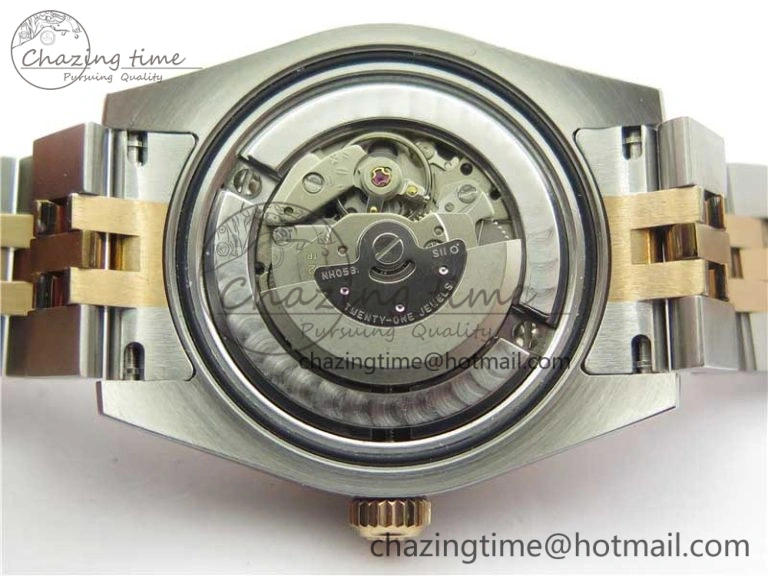 Datejust 31mm 178274 SS RG GSF Best Edition Pink MOP Crystal Markers Dial on SS RG Jubilee Bracelet SEIKO NH05A