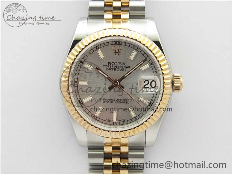 Datejust 31mm 178274 SS RG GSF Best Edition Silver Dial on SS RG Jubilee Bracelet SEIKO NH05A