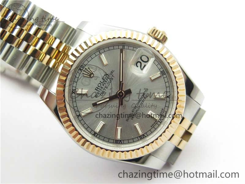 Datejust 31mm 178274 SS RG GSF Best Edition Silver Dial on SS RG Jubilee Bracelet SEIKO NH05A