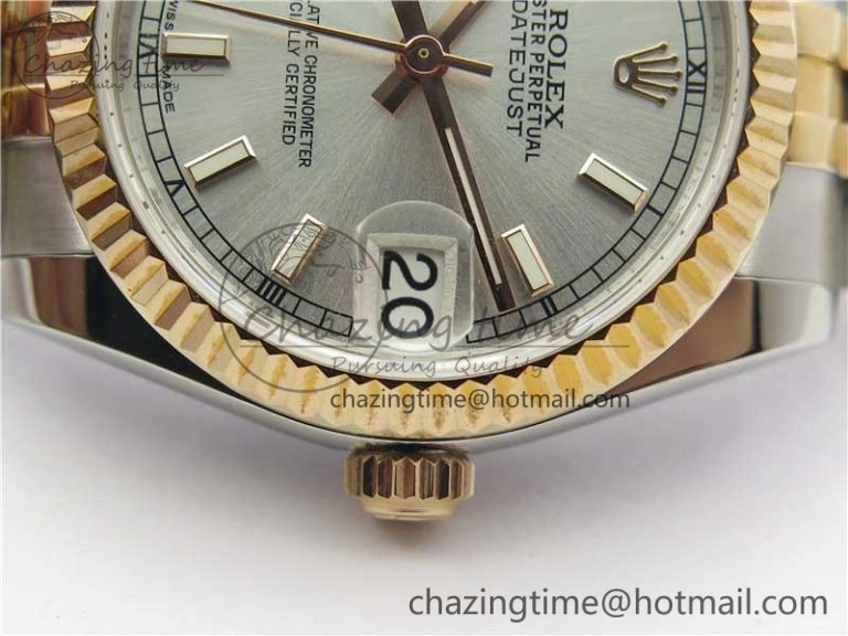 Datejust 31mm 178274 SS RG GSF Best Edition Silver Dial on SS RG Jubilee Bracelet SEIKO NH05A