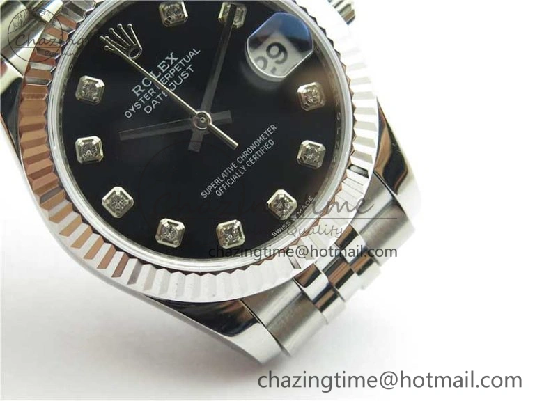 Datejust 31mm 278271 SS BP Maker Best Edition Black Crystal Dial on Jubilee Bracelet