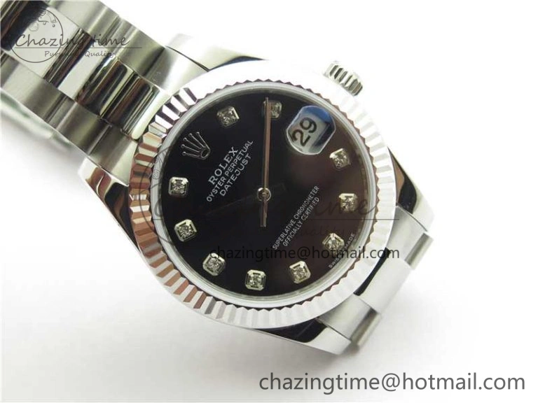 Datejust 31mm 278271 SS BP Maker Best Edition Black Crystal Dial on Oyster Bracelet