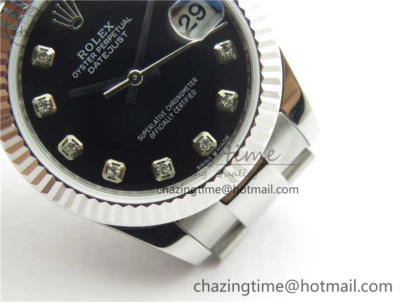 Datejust 31mm 278271 SS BP Maker Best Edition Black Crystal Dial on Oyster Bracelet