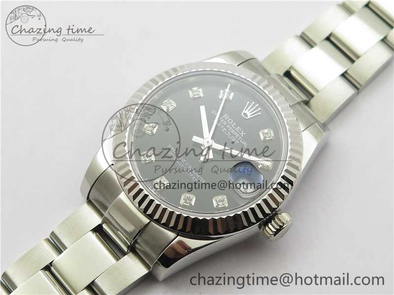 Datejust 31mm 278271 SS BP Maker Best Edition Black Crystal Dial on Oyster Bracelet