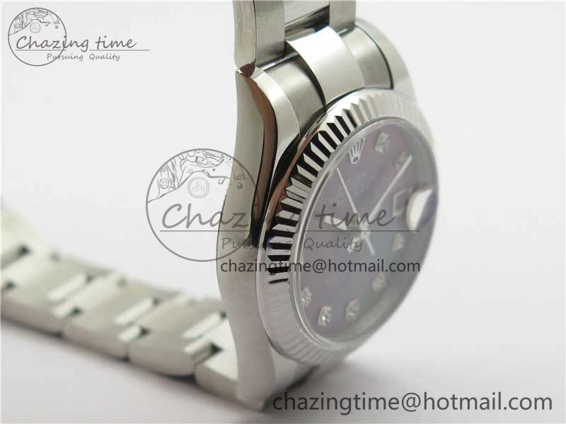Datejust 31mm 278271 SS BP Maker Best Edition Black MOP Crystal Dial on Oyster Bracelet