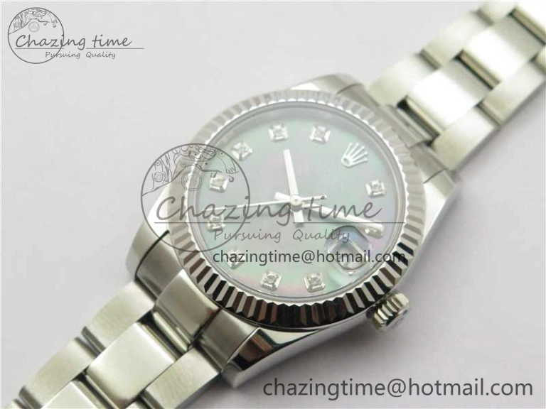 Datejust 31mm 278271 SS BP Maker Best Edition Black MOP Crystal Dial on Oyster Bracelet