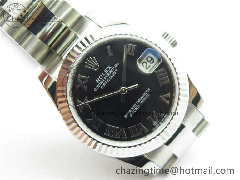 Datejust 31mm 278271 SS BP Maker Best Edition Black Roman Dial on Oyster Bracelet