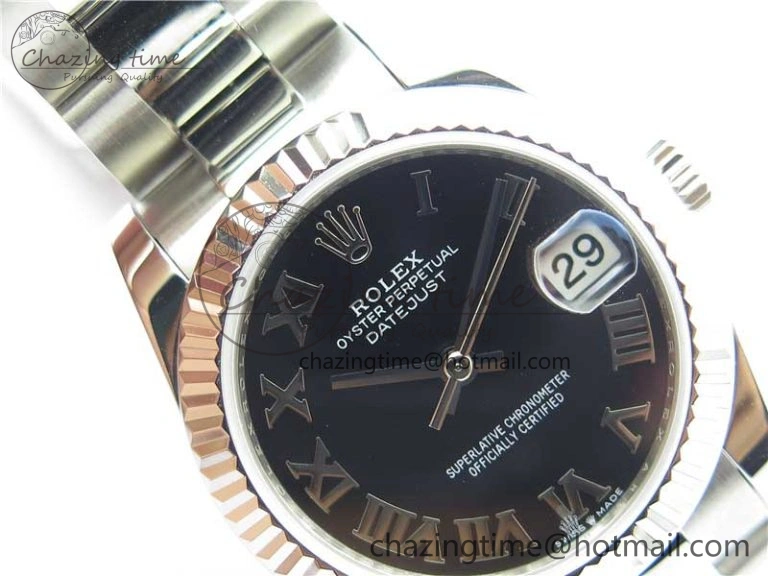 Datejust 31mm 278271 SS BP Maker Best Edition Black Roman Dial on Oyster Bracelet
