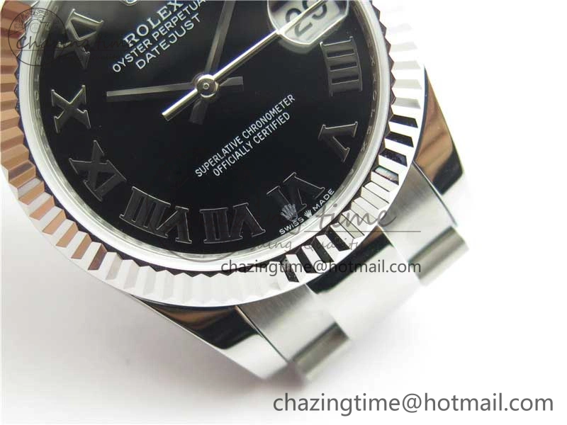 Datejust 31mm 278271 SS BP Maker Best Edition Black Roman Dial on Oyster Bracelet