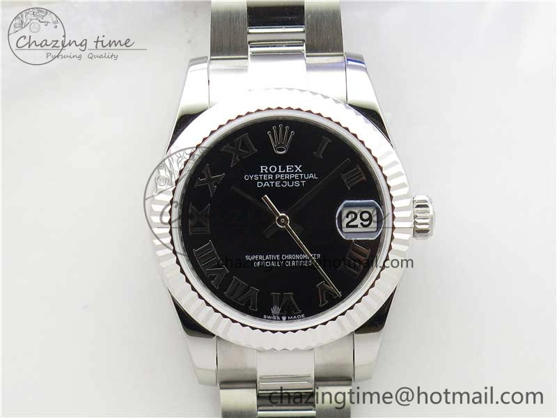 Datejust 31mm 278271 SS BP Maker Best Edition Black Roman Dial on Oyster Bracelet