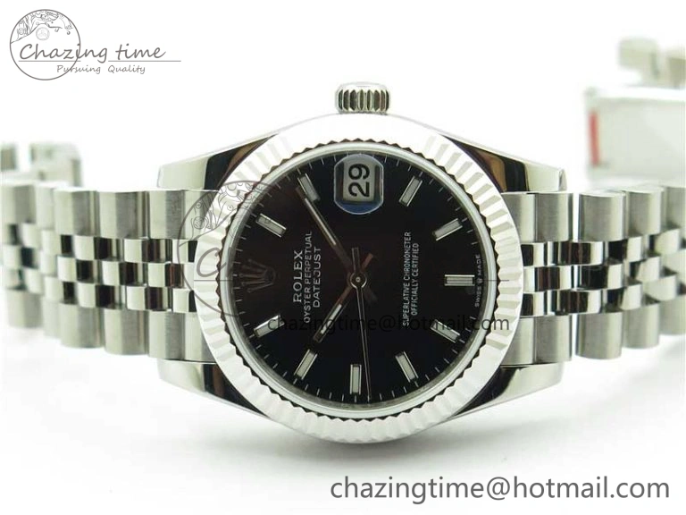 Datejust 31mm 278271 SS BP Maker Best Edition Black Sticks Marker Dial on Jubilee Bracelet