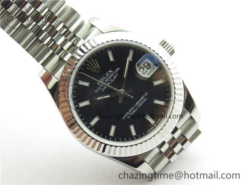 Datejust 31mm 278271 SS BP Maker Best Edition Black Sticks Marker Dial on Jubilee Bracelet