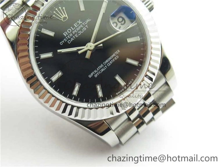 Datejust 31mm 278271 SS BP Maker Best Edition Black Sticks Marker Dial on Jubilee Bracelet
