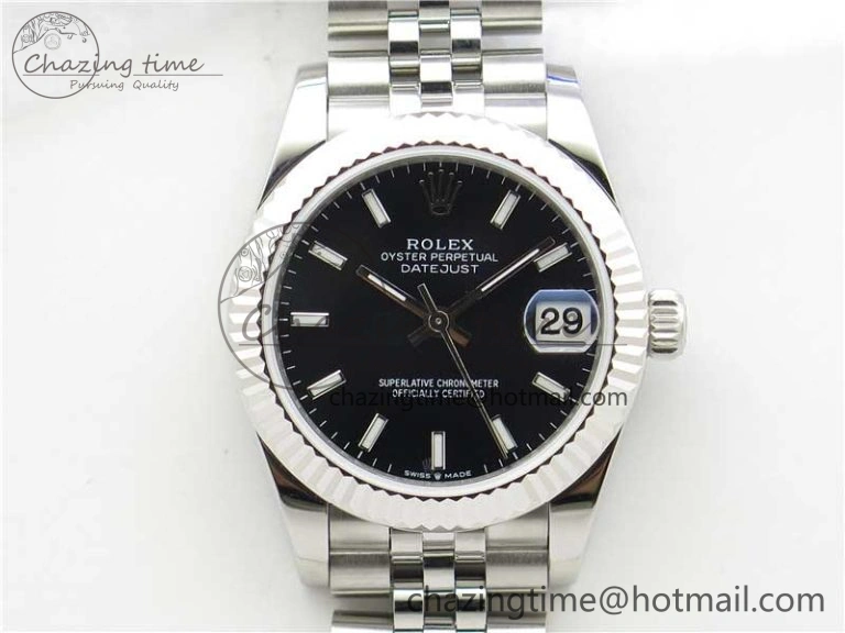 Datejust 31mm 278271 SS BP Maker Best Edition Black Sticks Marker Dial on Jubilee Bracelet