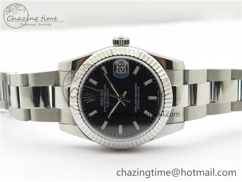Datejust 31mm 278271 SS BP Maker Best Edition Black Sticks Marker Dial on Oyster Bracelet