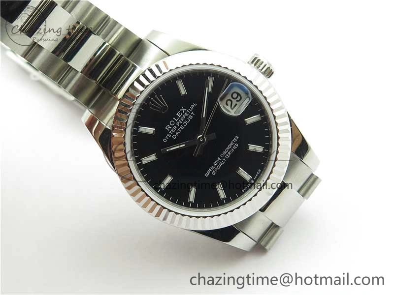 Datejust 31mm 278271 SS BP Maker Best Edition Black Sticks Marker Dial on Oyster Bracelet