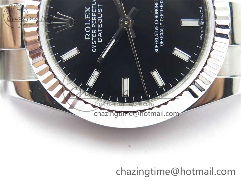 Datejust 31mm 278271 SS BP Maker Best Edition Black Sticks Marker Dial on Oyster Bracelet