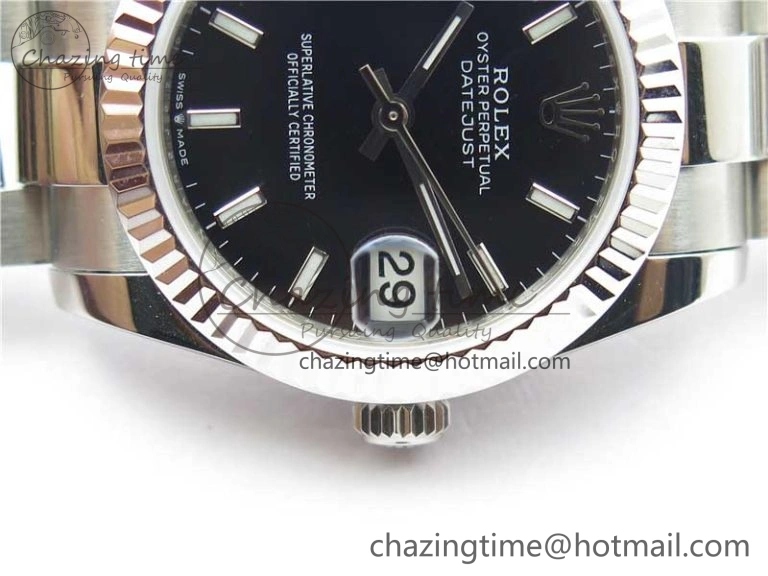 Datejust 31mm 278271 SS BP Maker Best Edition Black Sticks Marker Dial on Oyster Bracelet