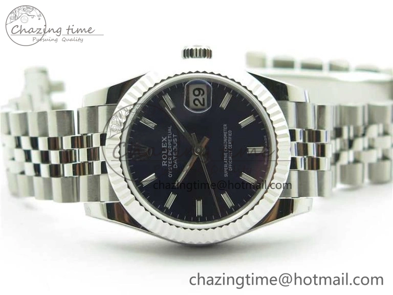 Datejust 31mm 278271 SS BP Maker Best Edition Blue Sticks Marker Dial on Jubilee Bracelet