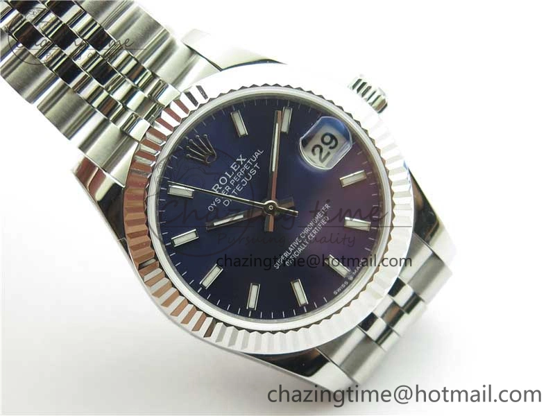 Datejust 31mm 278271 SS BP Maker Best Edition Blue Sticks Marker Dial on Jubilee Bracelet