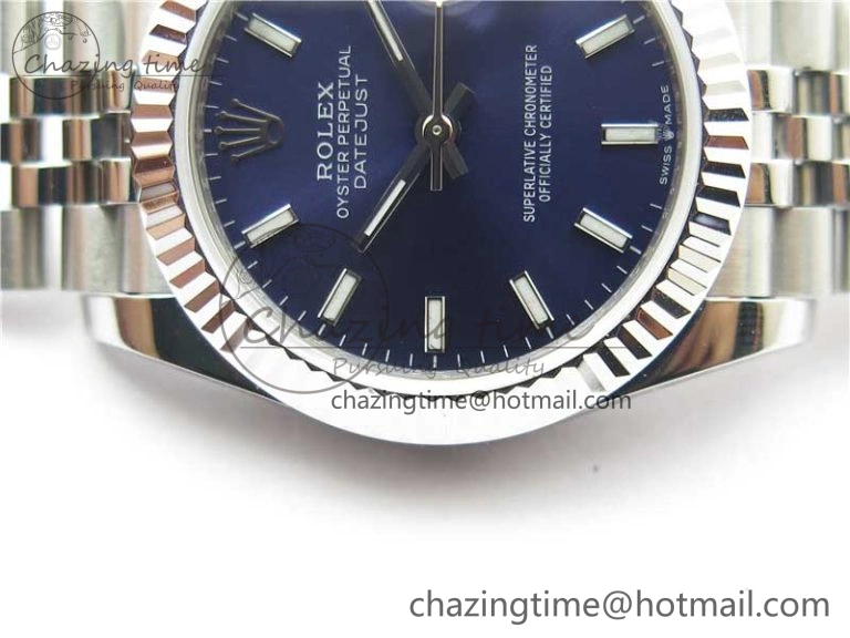Datejust 31mm 278271 SS BP Maker Best Edition Blue Sticks Marker Dial on Jubilee Bracelet