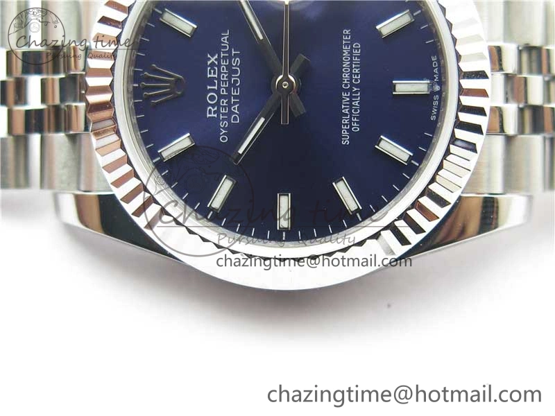 Datejust 31mm 278271 SS BP Maker Best Edition Blue Sticks Marker Dial on Jubilee Bracelet
