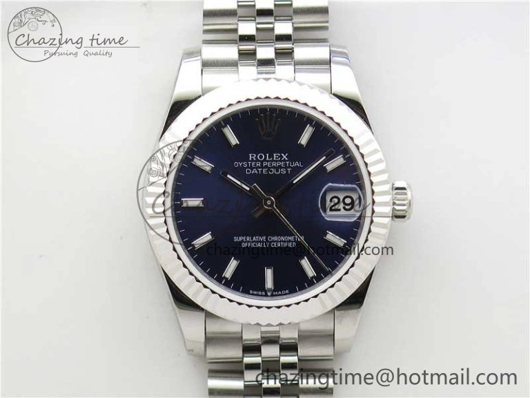 Datejust 31mm 278271 SS BP Maker Best Edition Blue Sticks Marker Dial on Jubilee Bracelet