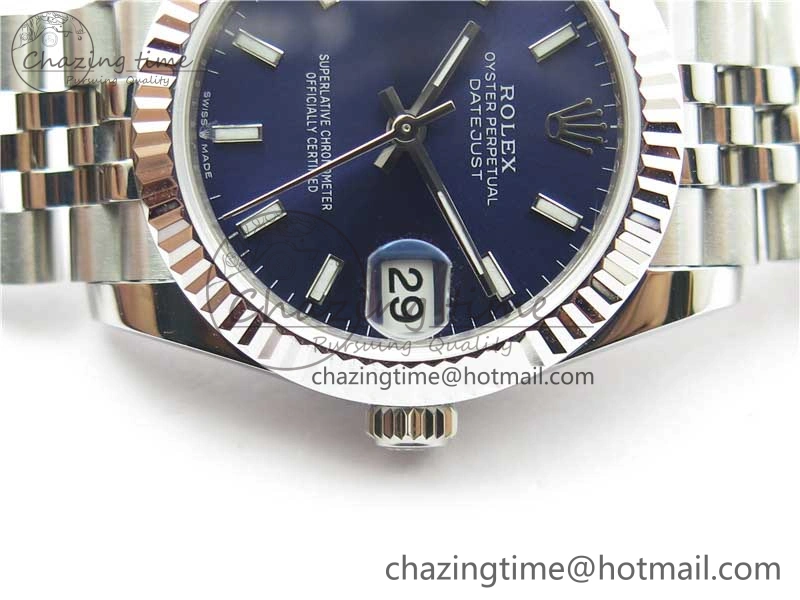 Datejust 31mm 278271 SS BP Maker Best Edition Blue Sticks Marker Dial on Jubilee Bracelet