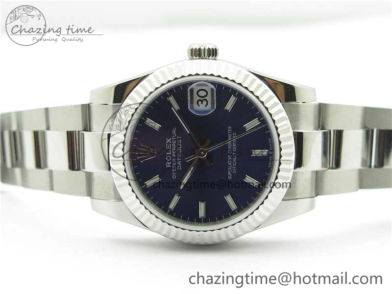 Datejust 31mm 278271 SS BP Maker Best Edition Blue Sticks Marker Dial on Oyster Bracelet