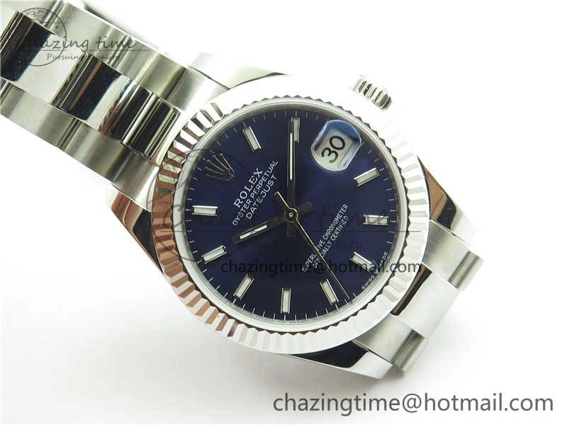 Datejust 31mm 278271 SS BP Maker Best Edition Blue Sticks Marker Dial on Oyster Bracelet