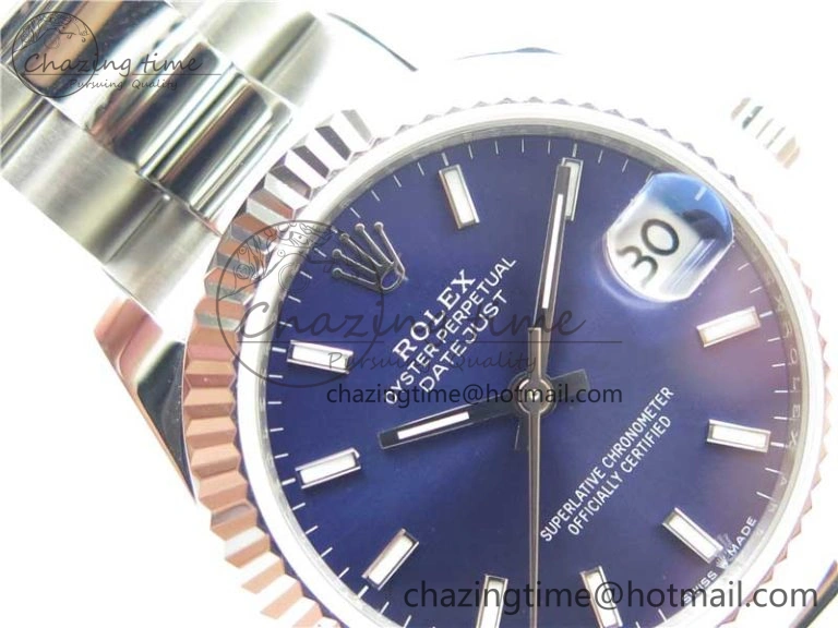 Datejust 31mm 278271 SS BP Maker Best Edition Blue Sticks Marker Dial on Oyster Bracelet