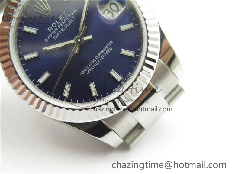 Datejust 31mm 278271 SS BP Maker Best Edition Blue Sticks Marker Dial on Oyster Bracelet