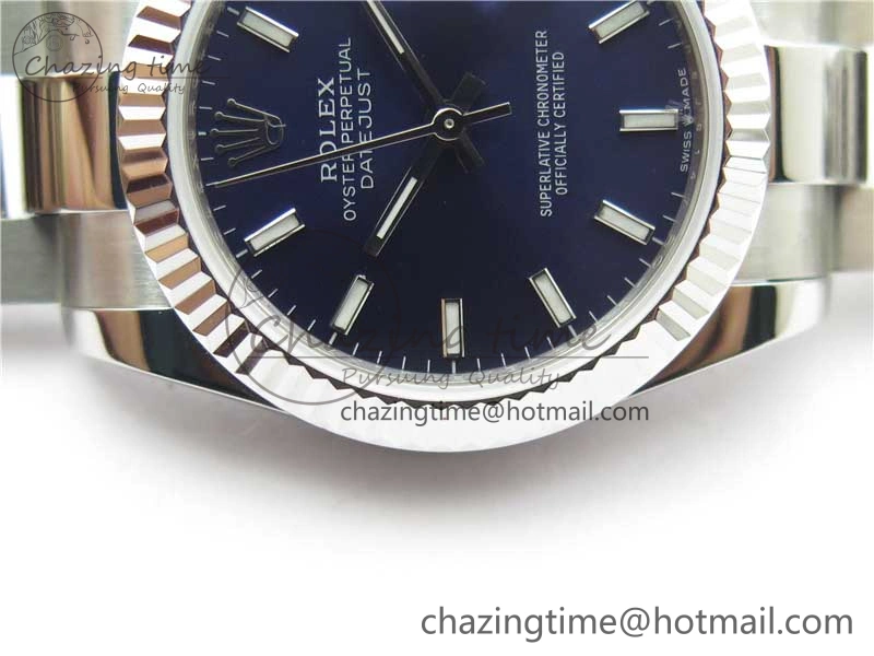 Datejust 31mm 278271 SS BP Maker Best Edition Blue Sticks Marker Dial on Oyster Bracelet