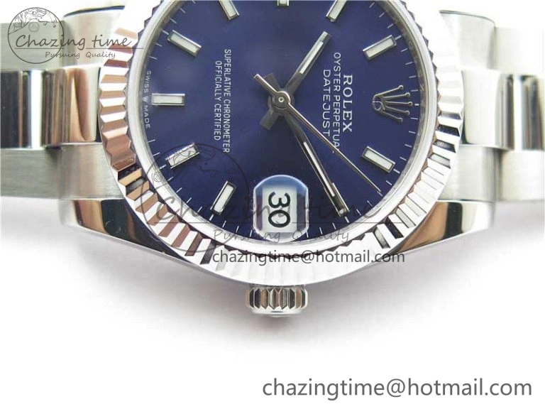 Datejust 31mm 278271 SS BP Maker Best Edition Blue Sticks Marker Dial on Oyster Bracelet