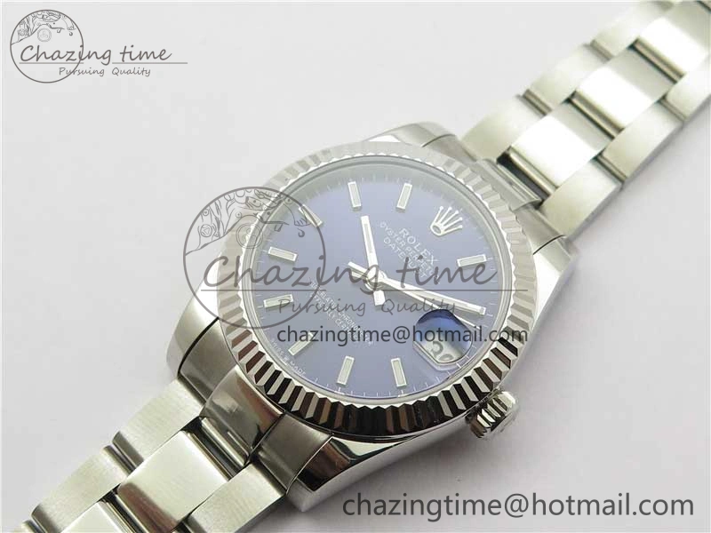 Datejust 31mm 278271 SS BP Maker Best Edition Blue Sticks Marker Dial on Oyster Bracelet