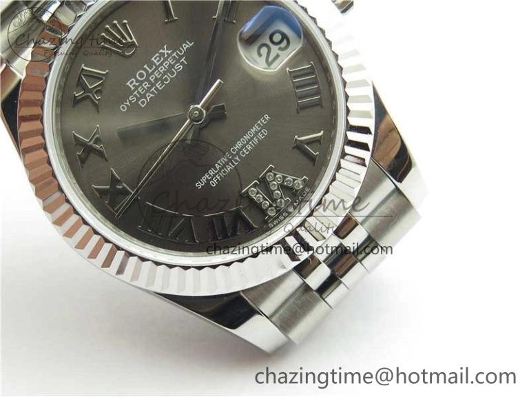 Datejust 31mm 278271 SS BP Maker Best Edition Gray Roman Dial on Jubilee Bracelet