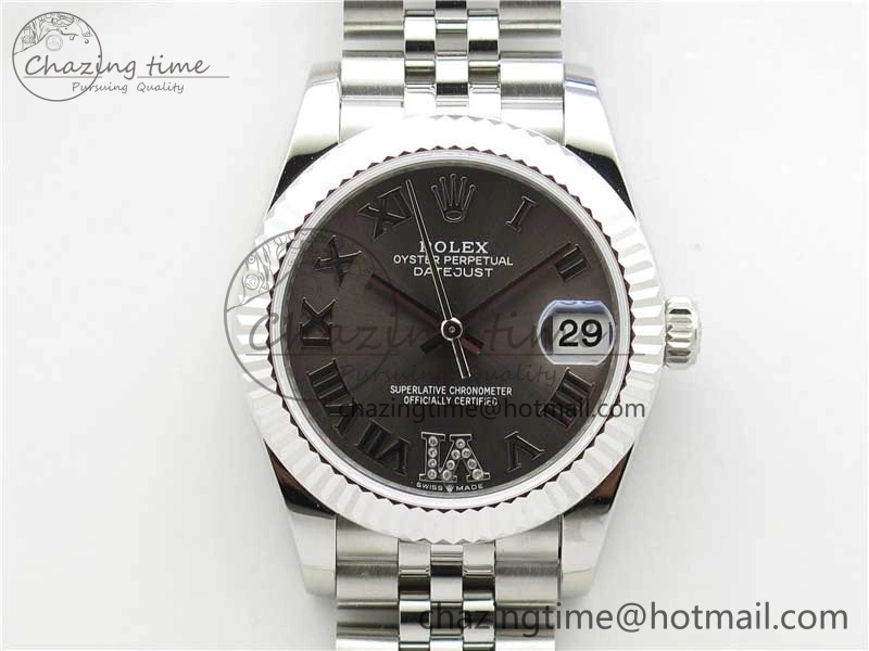 Datejust 31mm 278271 SS BP Maker Best Edition Gray Roman Dial on Jubilee Bracelet