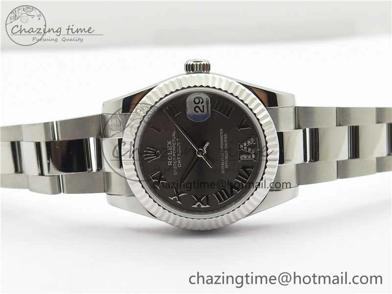 Datejust 31mm 278271 SS BP Maker Best Edition Gray Roman Dial on Oyster Bracelet