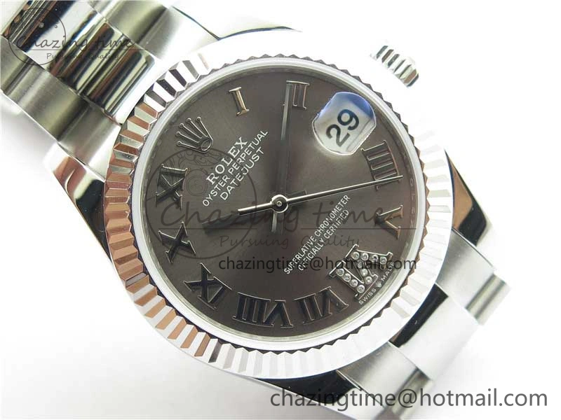 Datejust 31mm 278271 SS BP Maker Best Edition Gray Roman Dial on Oyster Bracelet