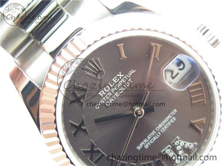 Datejust 31mm 278271 SS BP Maker Best Edition Gray Roman Dial on Oyster Bracelet