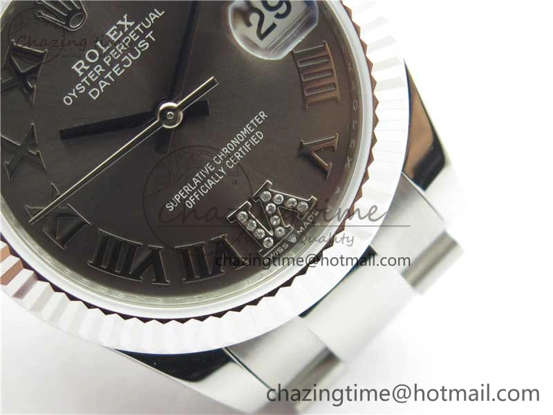 Datejust 31mm 278271 SS BP Maker Best Edition Gray Roman Dial on Oyster Bracelet
