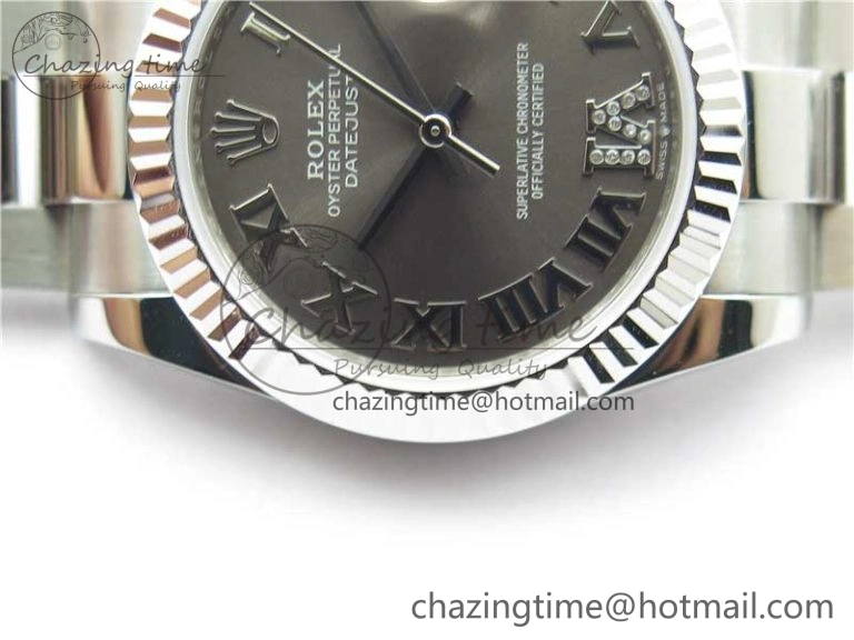Datejust 31mm 278271 SS BP Maker Best Edition Gray Roman Dial on Oyster Bracelet